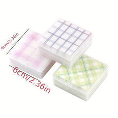 200 Creative Storage Boxes with Grid Folding Paper, Bright Colors & Stripes