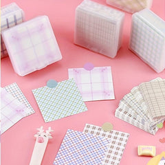 200 Creative Storage Boxes with Grid Folding Paper, Bright Colors & Stripes