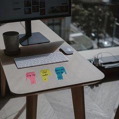90 Fluorescent Cat Convenience Stickers for Office, Books and More