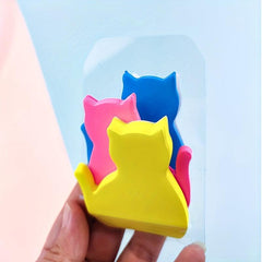 90 Fluorescent Cat Convenience Stickers for Office, Books and More