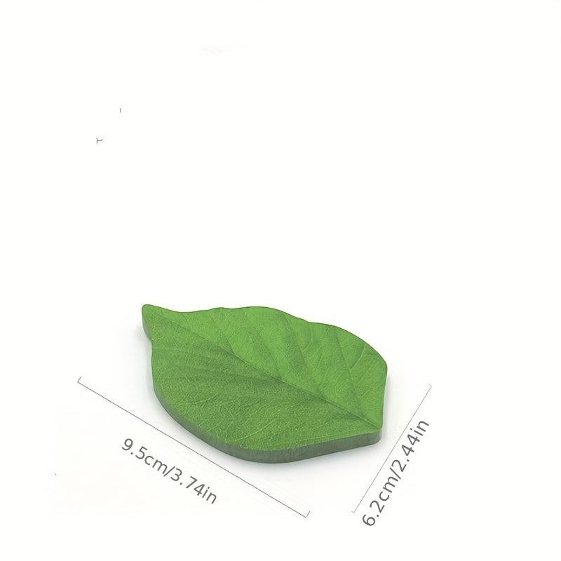 50 Sheets Simulation Leaf Sticky Note Beautiful Leaves Sticky Note Paper