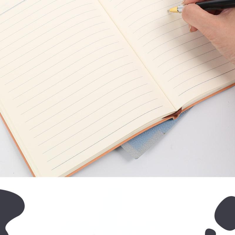 A5 Leather Mask Girl Journal Study Notebook