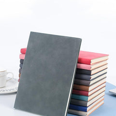 A5 Leather Mask Girl Journal Study Notebook