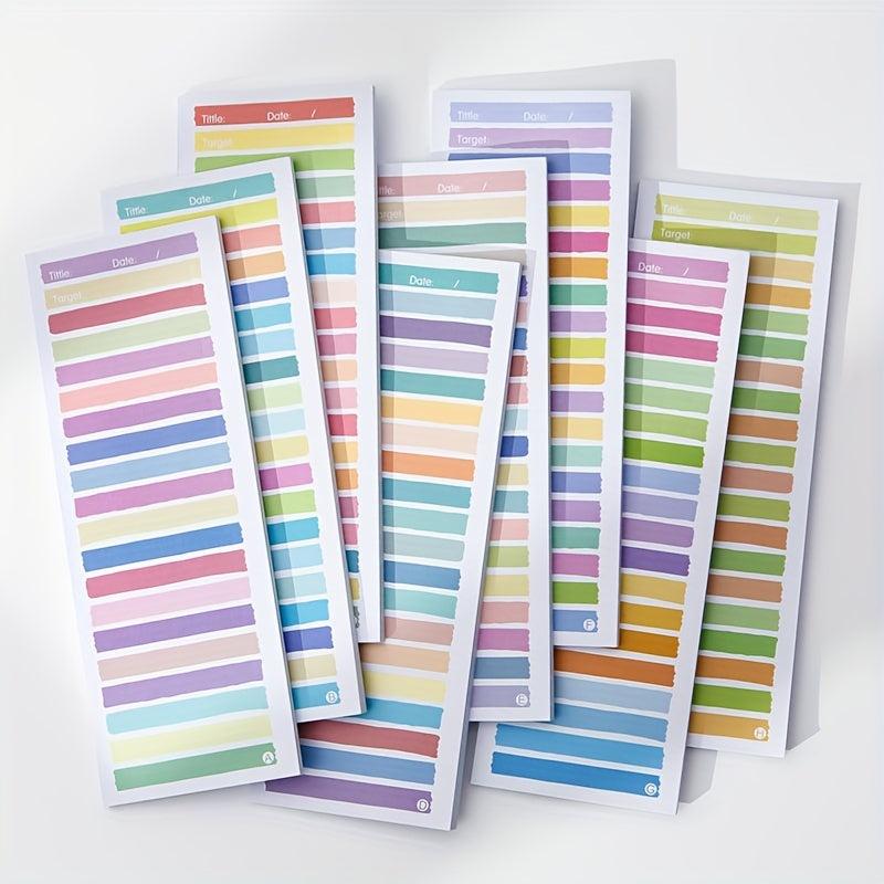 50 Sheets Student Notepad with Horizontal Lines and Grids Sticky Notes