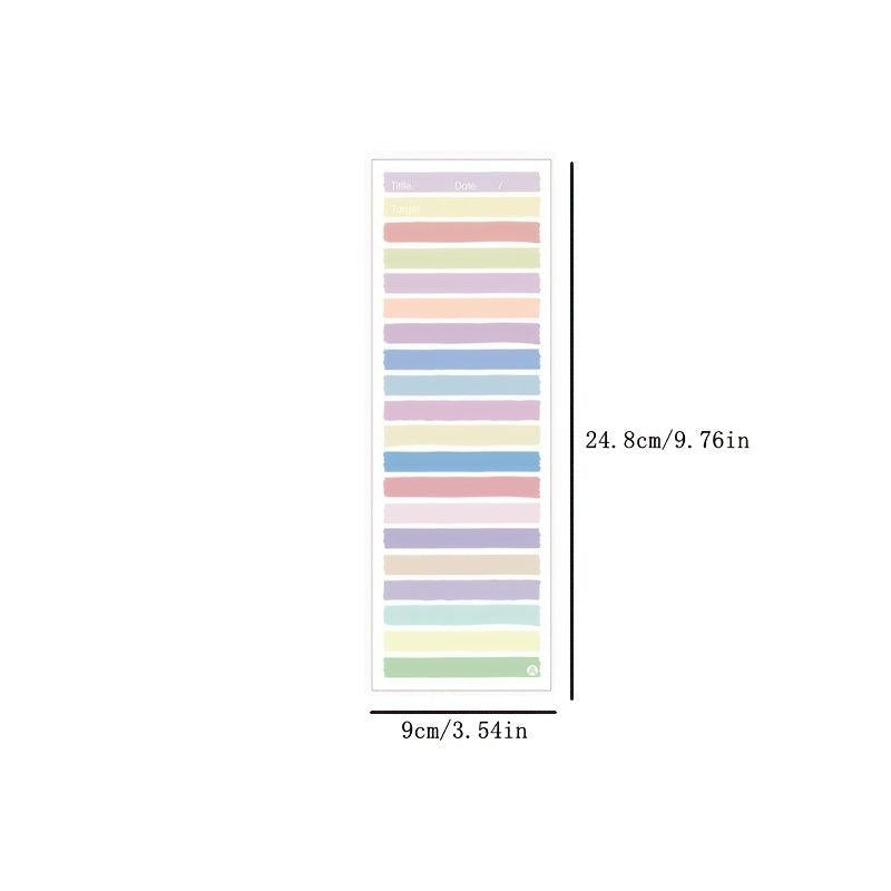 50 Sheets Student Notepad with Horizontal Lines and Grids Sticky Notes