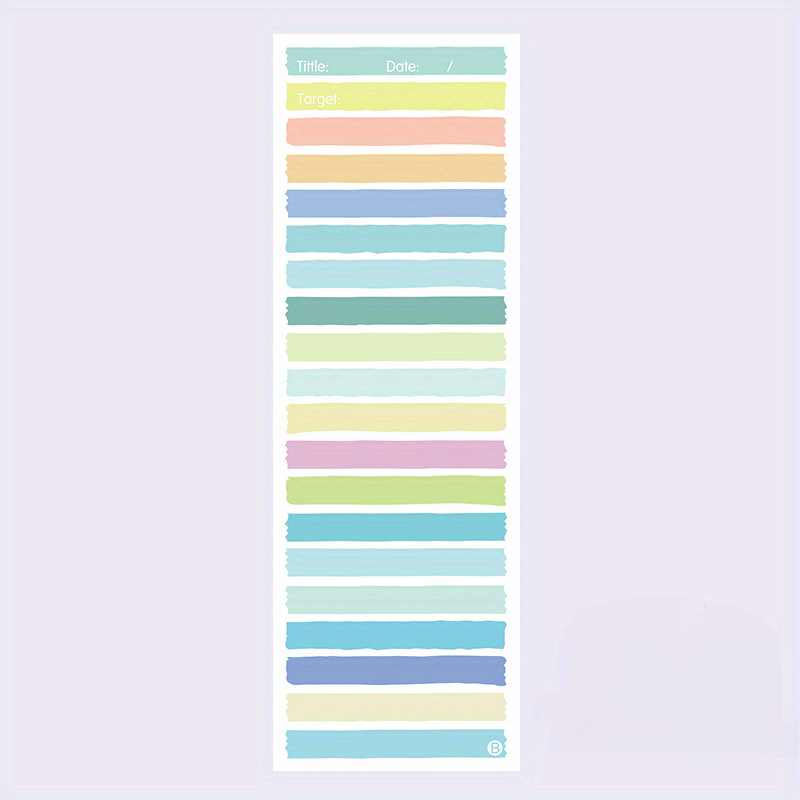 50 Sheets Student Notepad with Horizontal Lines and Grids Sticky Notes