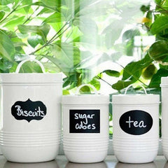 8pcs Vinyl Chalkboard Label Stickers Blackboard ChalkBoard Stickers