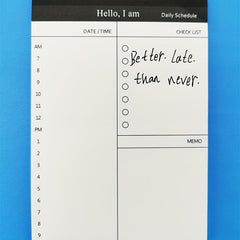 50pcs Tearable Notepad Trip Planner Memo Pad Set