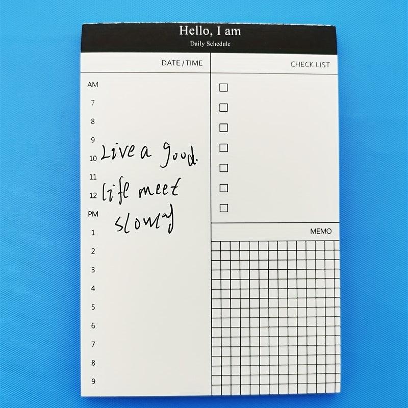 50pcs Tearable Notepad Trip Planner Memo Pad Set