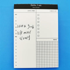 50pcs Tearable Notepad Trip Planner Memo Pad Set