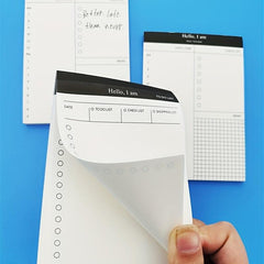 50pcs Tearable Notepad Trip Planner Memo Pad Set