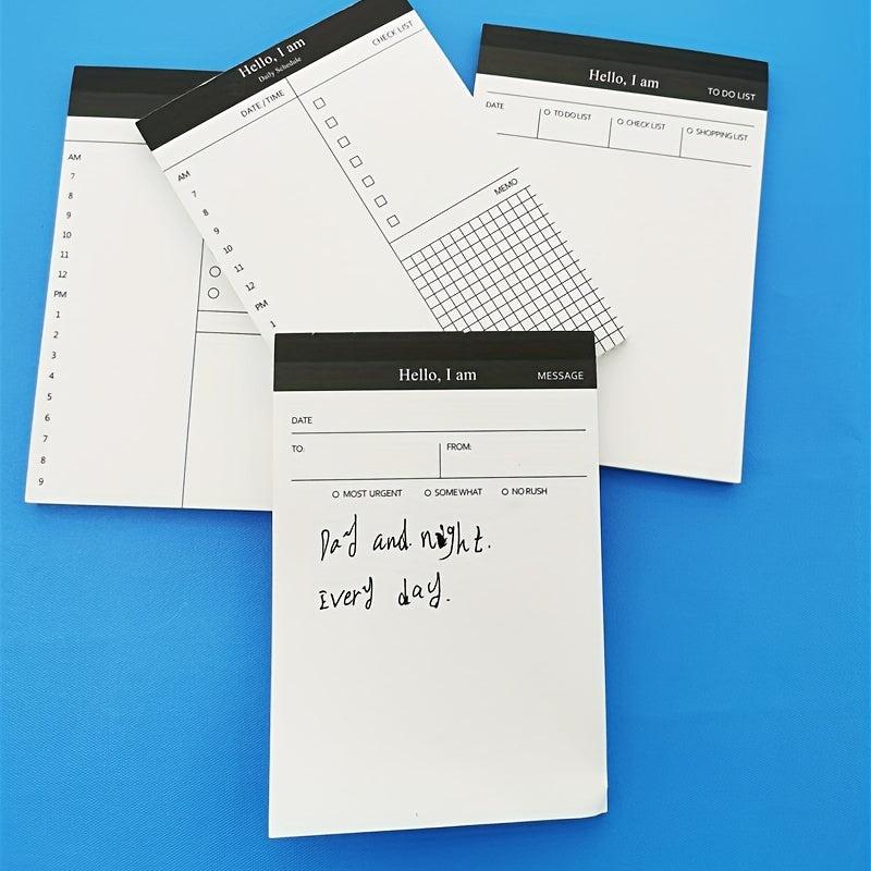 50pcs Tearable Notepad Trip Planner Memo Pad Set