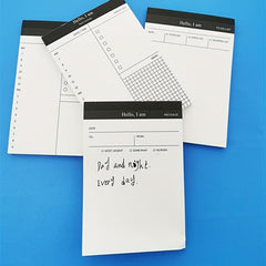 50pcs Tearable Notepad Trip Planner Memo Pad Set