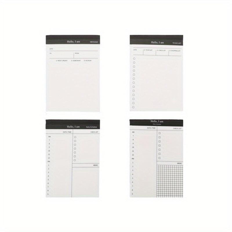 50pcs Tearable Notepad Trip Planner Memo Pad Set