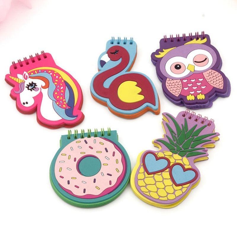 Cartoon Notebook PVC Cover Coil Notepad Student Memo Pad