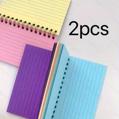 2pcs Spiral Notebook Portable Student Journal Notebook Student Office