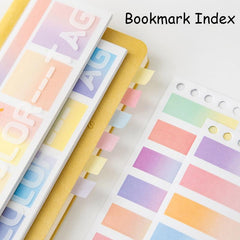 Gradient pattern Loose leaf And Paper Label Index Stickers