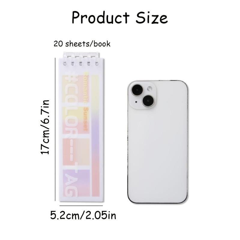 Gradient pattern Loose leaf And Paper Label Index Stickers