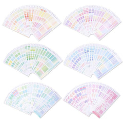 Gradient pattern Loose leaf And Paper Label Index Stickers