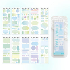Gradient pattern Loose leaf And Paper Label Index Stickers