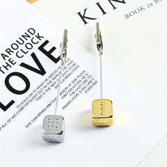 Metal Vertical Label Clip for Office Desktop Business Cards