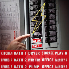 Waterproof Circuit Breaker Box Labels Reminder Stickers