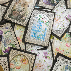 60sheets Vintage Flowers Scrapbook Paper Non sticky Message Paper