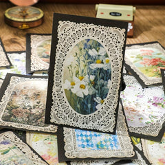 60sheets Vintage Flowers Scrapbook Paper Non sticky Message Paper