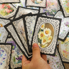 60sheets Vintage Flowers Scrapbook Paper Non sticky Message Paper