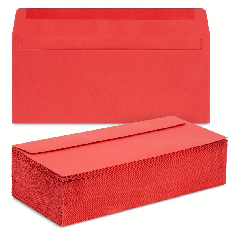200 Red Business Envelopes for Checks Invoices