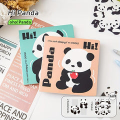 Panda Cartoon Notebook - 100 Pages - Student Writing Notepad