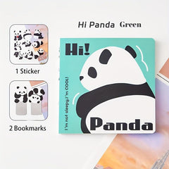 Panda Cartoon Notebook - 100 Pages - Student Writing Notepad