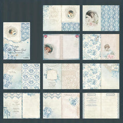 30pcs Retro Large Size Character Girl Bottoming Hand Account Paper