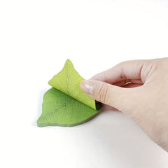 Leaf Shape Sticky Notes Sticky No, N Times Stickers, Message Notepad