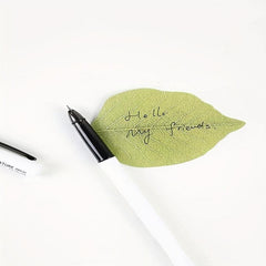 Leaf Shape Sticky Notes Sticky No, N Times Stickers, Message Notepad