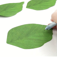 Leaf Shape Sticky Notes Sticky No, N Times Stickers, Message Notepad
