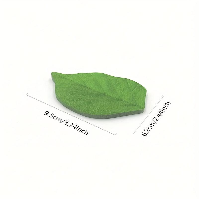 Leaf Shape Sticky Notes Sticky No, N Times Stickers, Message Notepad