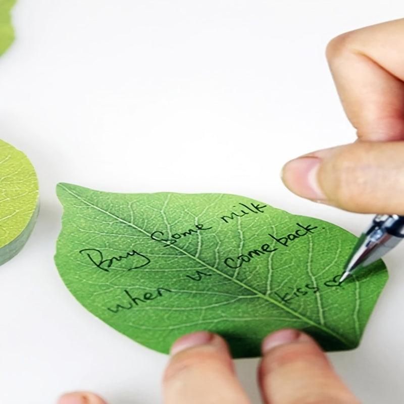 Leaf Shape Sticky Notes Sticky No, N Times Stickers, Message Notepad