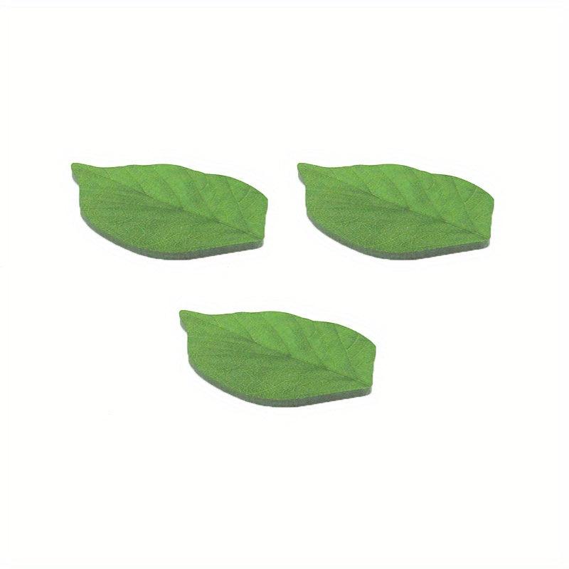 Leaf Shape Sticky Notes Sticky No, N Times Stickers, Message Notepad