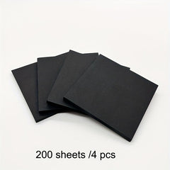 4pads 200pages Creative Sticky Notes Self adhesive Easy To Stick On
