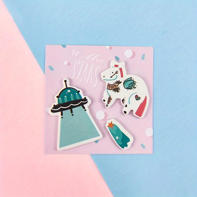 60pcs Cartoon Sticky Notes Creative Style Notebook Message Stickers Label