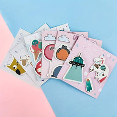 60pcs Cartoon Sticky Notes Creative Style Notebook Message Stickers Label