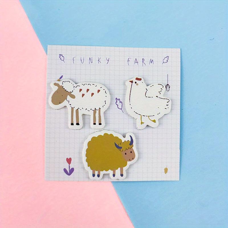 60pcs Cartoon Sticky Notes Creative Style Notebook Message Stickers Label