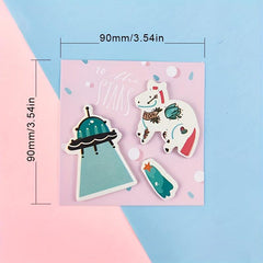 60pcs Cartoon Sticky Notes Creative Style Notebook Message Stickers Label