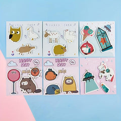 60pcs Cartoon Sticky Notes Creative Style Notebook Message Stickers Label