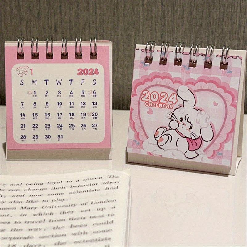 Cartoon Kitten Desk Calendar Student Desktop Book