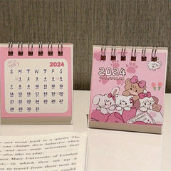 Cartoon Kitten Desk Calendar Student Desktop Book