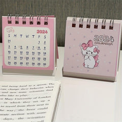 Cartoon Kitten Desk Calendar Student Desktop Book