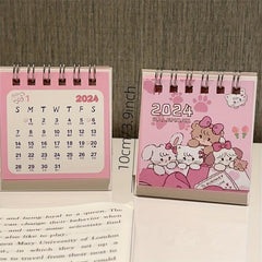 Cartoon Kitten Desk Calendar Student Desktop Book