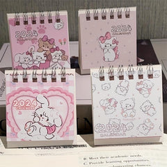 Cartoon Kitten Desk Calendar Student Desktop Book